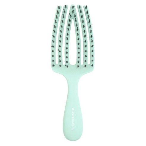 Olivia Garden Fingerbrush KIDS Green Mint - Kartáč na vlasy pro děti