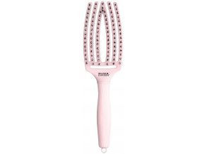 Olivia Garden Fingerbrush Medium Pastel Pink  - Profesionální kartáč na vlasy