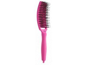 Olivia Garden Fingerbrush Neon Pink - Profesionální kartáč na vlasy