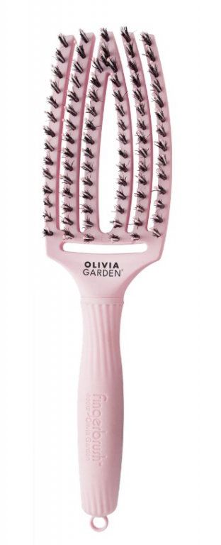 Olivia Garden Fingerbrush Pearl Pink - Profesionální kartáč na vlasy