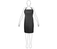 Olivia Garden Salon Apron Black - Kadeřnická zástěra černá