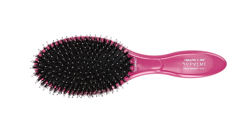 Olivia Garden Thermal Brush Ceramic + Ion Combo Pink - Plochý kartáč na vlasy