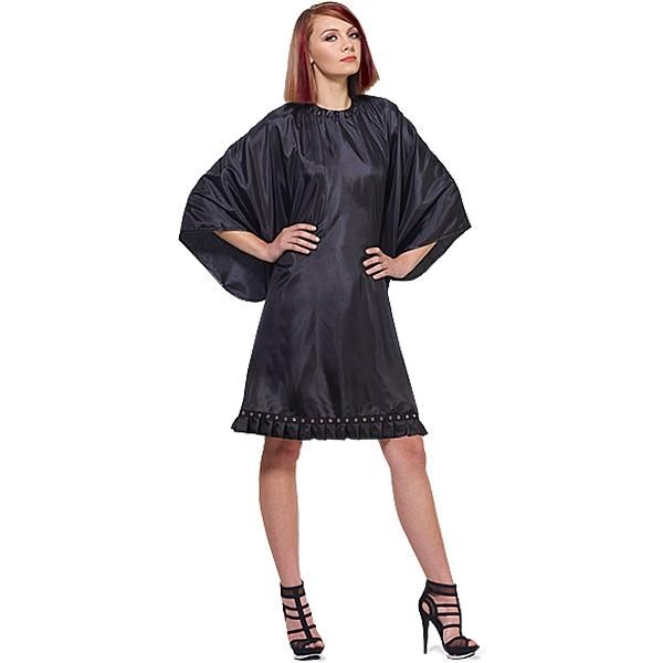 Olivia Garden Urban Chic Cape Black - Kadeřnická pláštěnka černá