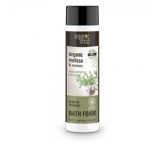 Organic Shop Bath Foam Melissa & Rosemary 500ml - Pěna do koupele pro pružnost pokožky