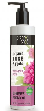 Organic Shop Shower Foamy Oil Rose & Jojoba 280ml - Sprchový olej