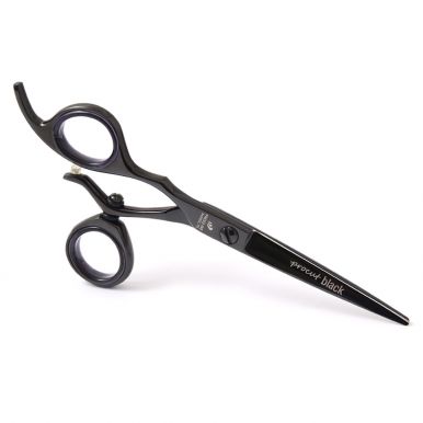 Progline Procut Black 6,5" Left Moving Ring - Profesionální kadeřnické nůžky