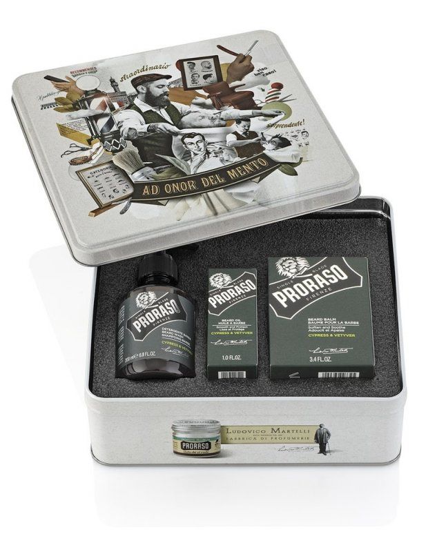 Proraso Cypress & Vetyver Kit - Sada na vousy