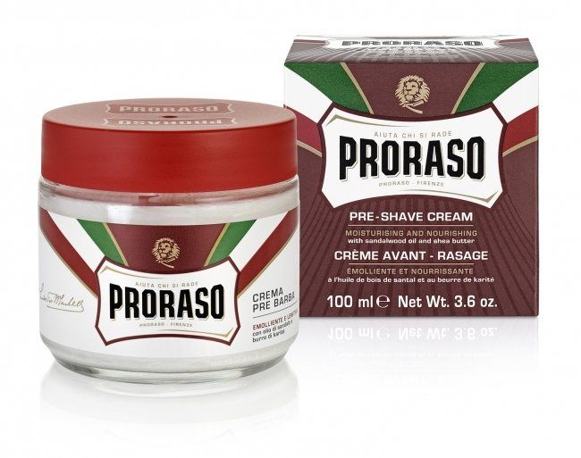 Proraso Red Pre-Shaving Cream 100ml - Krém před holením pro tvrdé vousy