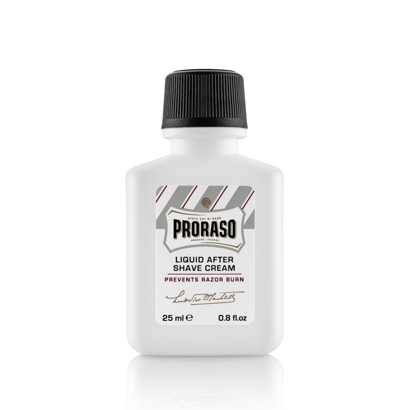 Proraso White Liquid After Shave Cream 25ml - Balzám po holení pro citlivou pokožku