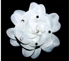 Růže s kamínky na kovovém hřebínku OZ04500-001