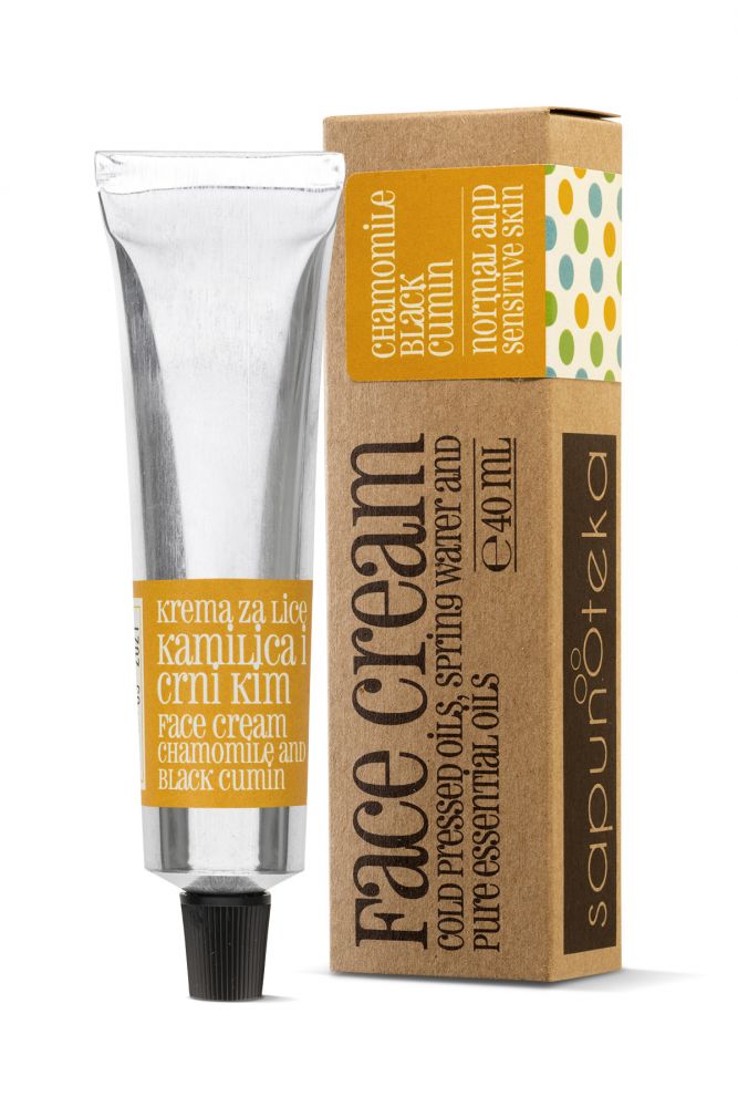 Sapunoteka Face Cream Normal & Sensitive 40ml - Denní krém na normální a citlivou pleť