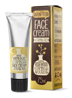 Sapunoteka Night Cream Vitamin 75ml - Vitamínový noční krém na pleť