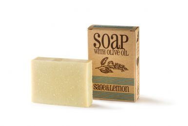 Sapunoteka Soap Sage & Lemon 75g - Šalvějové mýdlo s citronovou trávou a olejem