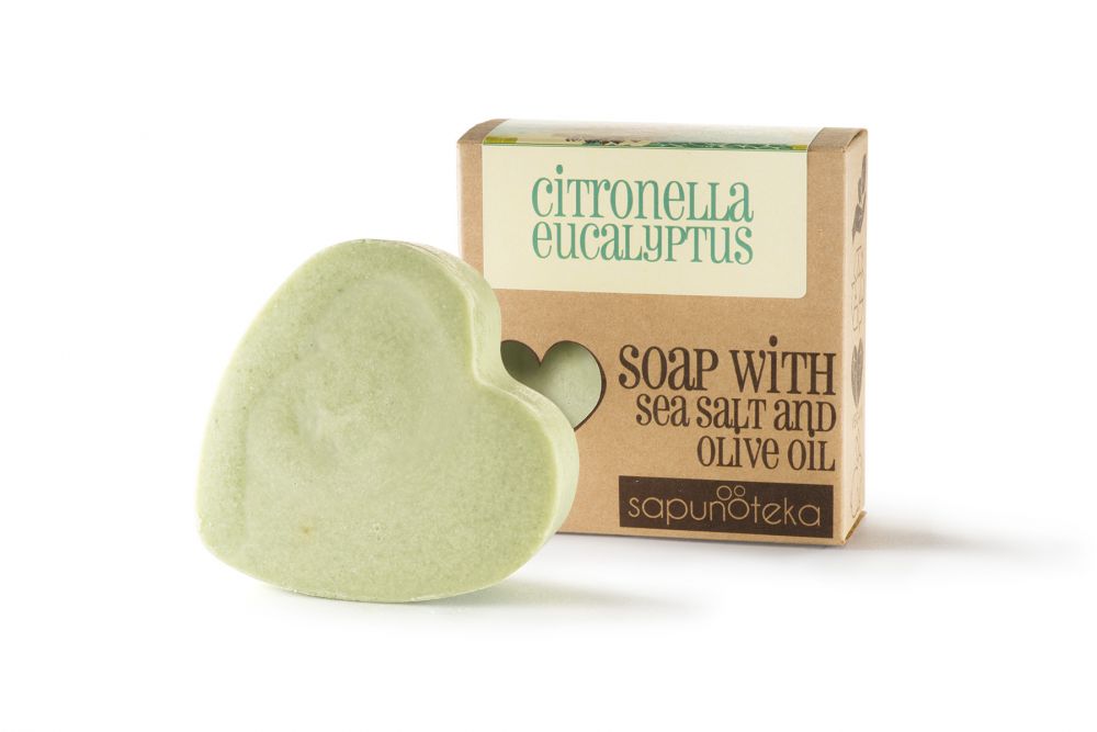 Sapunoteka Soap Sea Salt Citronella & Eucalyptus 125g - Citronella a eukalyptus