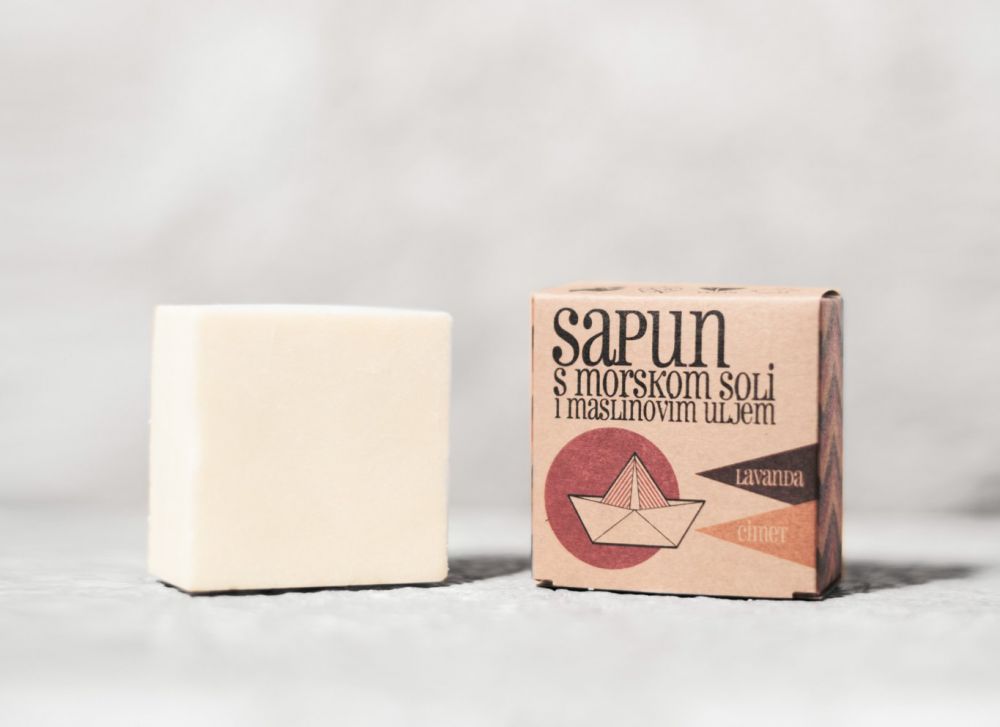 Sapunoteka Soap Sea Salt Lavender & Cinnamon 115g - Levandule se skořicí