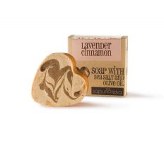 Sapunoteka Soap Sea Salt Lavender & Cinnamon 125g - Levandule a skořice s mořskou solí