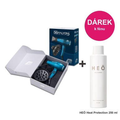 SET Parlux Digitalyon - Ionizační fén - Modrý + Difuzér Magic sense + dárek
