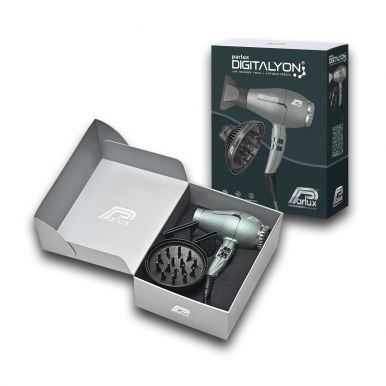 SET Parlux Digitalyon - Ionizační fén - Šedozelený + Difuzér Magic sense