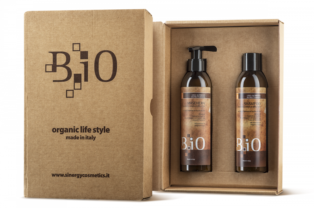 Sinergy Cosmetics Sinergy B.iO Gift Box Restructuring - Vyživující set na vlasy šampon + maska