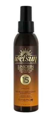 Sinergy Welsun Sunscreen Tanning Dry Oil SPF15 150ml - Olej na opalování