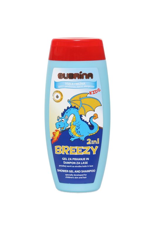 Levně Subrína Breezy 2in1 - Dětský sprchový gel a šampon