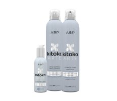 Vánoční balíček Kitoko Arte - Suchý šampon 300ml+Extra silný lak 300ml+Krém na uhlazení