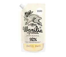 Yope Natural Refill Soap Vanilla & Cinnamon 500ml - Tekuté hydratační mýdlo náplň