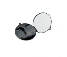 Zrcadlo kadeřnické kulaté - černé 228062